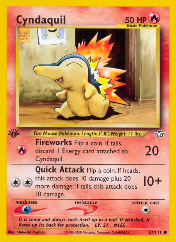 Cyndaquil (57/111) [Neo Genesis 1st Edition] | Golgari Games