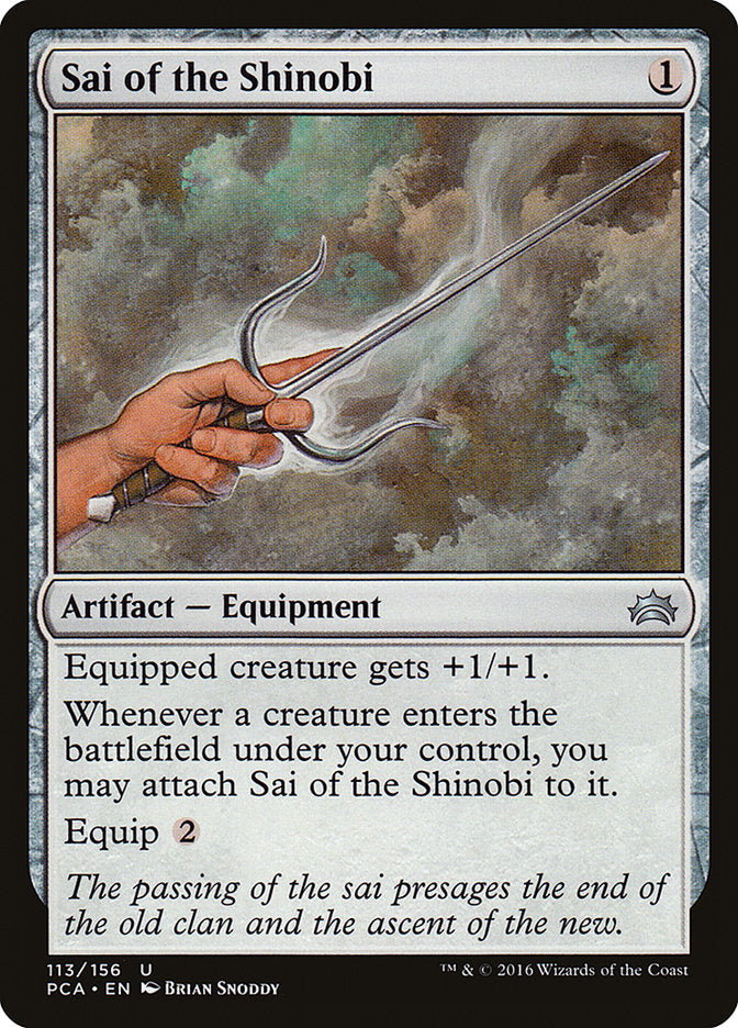 Sai of the Shinobi [Planechase Anthology] | Local Legends