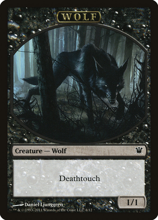 Wolf Token (6/12) [Innistrad Tokens] | Golgari Games