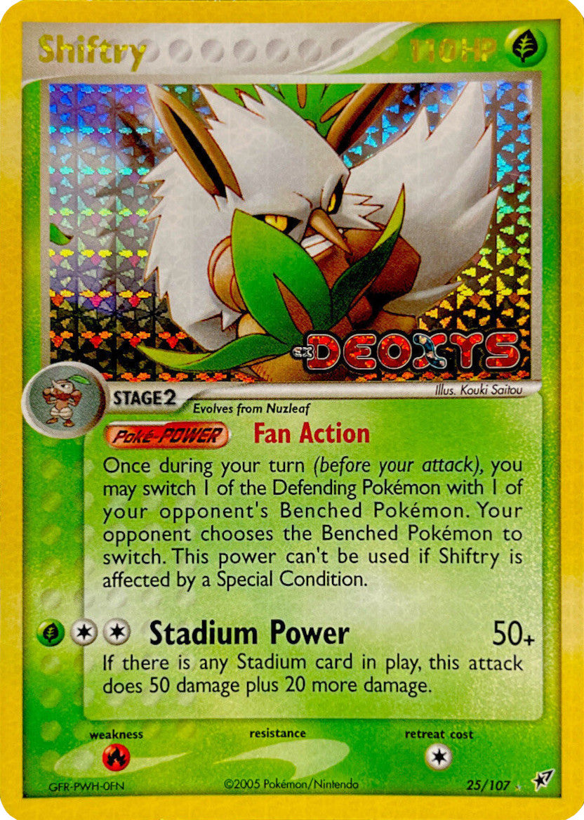 Shiftry (25/107) (Stamped) [EX: Deoxys] | Local Legends
