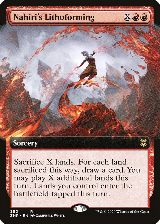 Nahiri's Lithoforming (Extended Art) [Zendikar Rising] | Local Legends