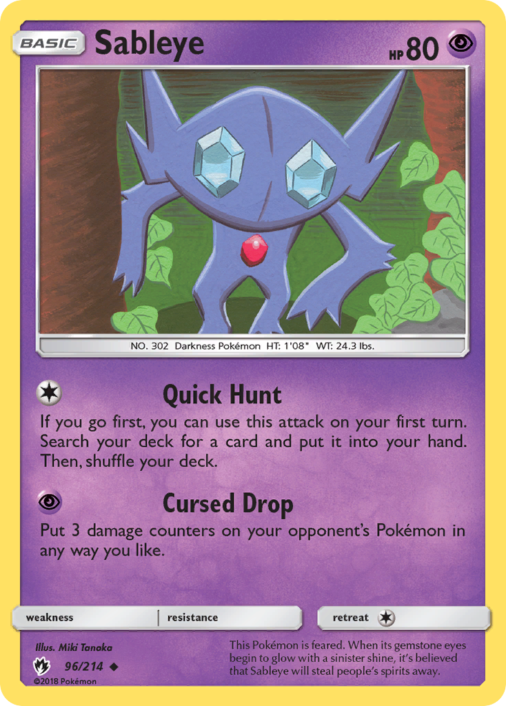 Sableye (96/214) [Sun & Moon: Lost Thunder] | Local Legends