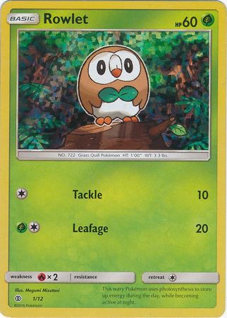 Rowlet (1/12) [McDonald's Promos: 2017 Collection] | Golgari Games