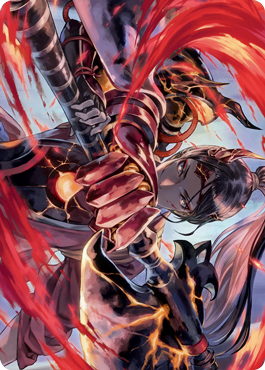 Risona, Asari Commander Art Card [Kamigawa: Neon Dynasty Art Series] | Local Legends