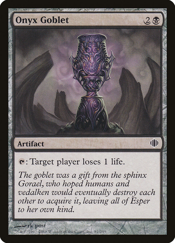 Onyx Goblet [Shards of Alara] | Local Legends