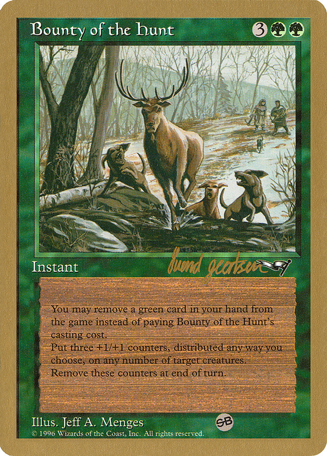 Bounty of the Hunt (Svend Geertsen) (SB) [World Championship Decks 1997] | Golgari Games