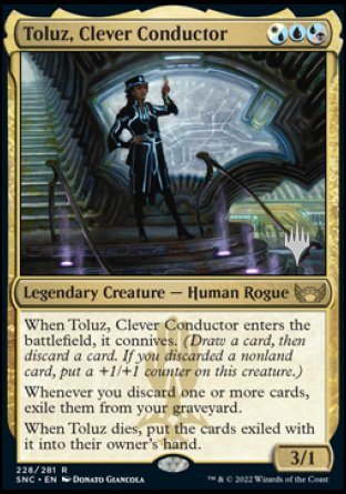 Toluz, Clever Conductor (Promo Pack) [Streets of New Capenna Promos] | Golgari Games