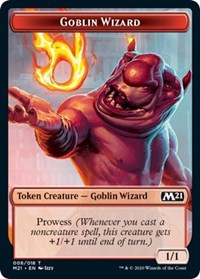 Goblin Wizard // Treasure Double-sided Token [Core Set 2021 Tokens] | Golgari Games