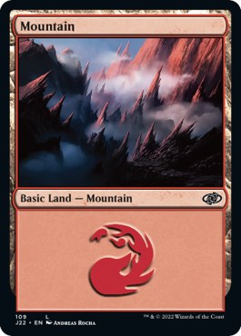 Mountain (109) [Jumpstart 2022] | Golgari Games