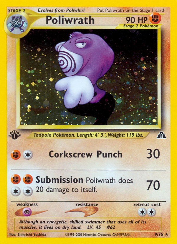 Poliwrath (9/75) [Neo Discovery 1st Edition] | Golgari Games