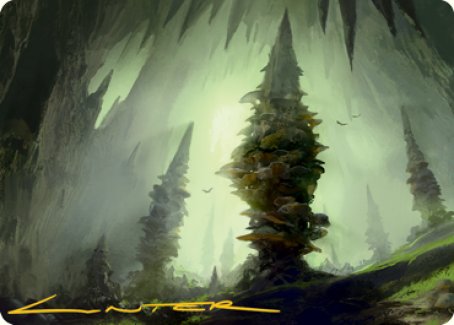 Forest (280) Art Card (Gold-Stamped Signature) [Dungeons & Dragons: Adventures in the Forgotten Realms Art Series] | Local Legends