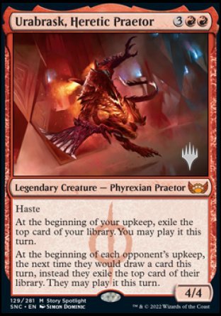 Urabrask, Heretic Praetor (Promo Pack) [Streets of New Capenna Promos] | Golgari Games