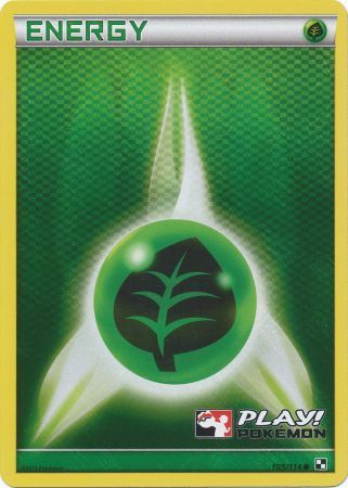 Grass Energy (105/114) (Play Pokemon Promo) [Black & White: Base Set] | Golgari Games