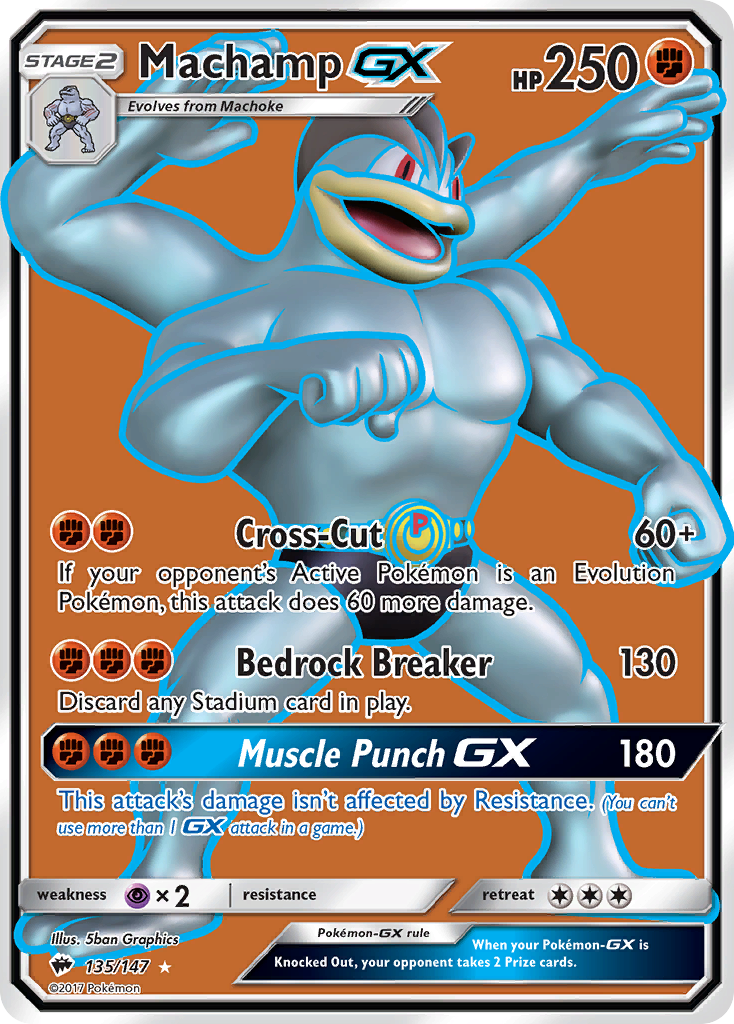 Machamp GX (135/147) [Sun & Moon: Burning Shadows] | Golgari Games