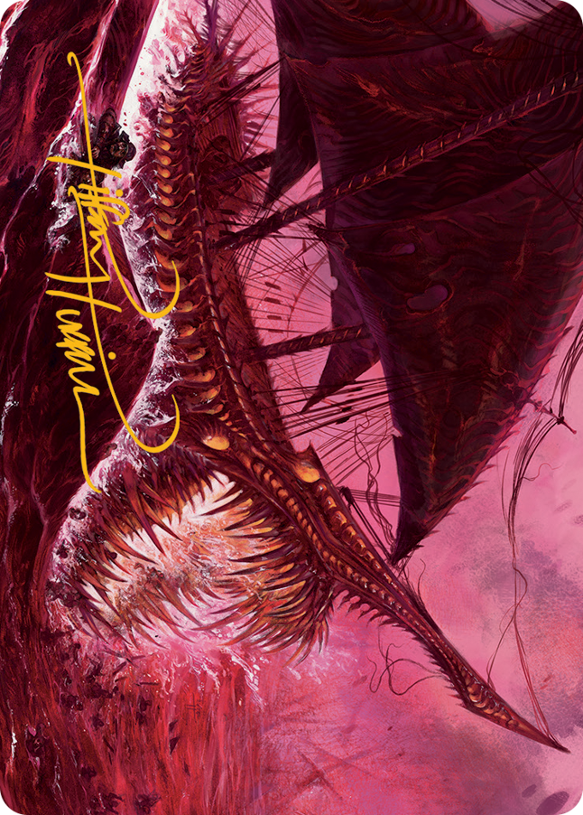 Marauding Dreadship Art Card (Gold-Stamped Signature) [March of the Machine Art Series] | Local Legends