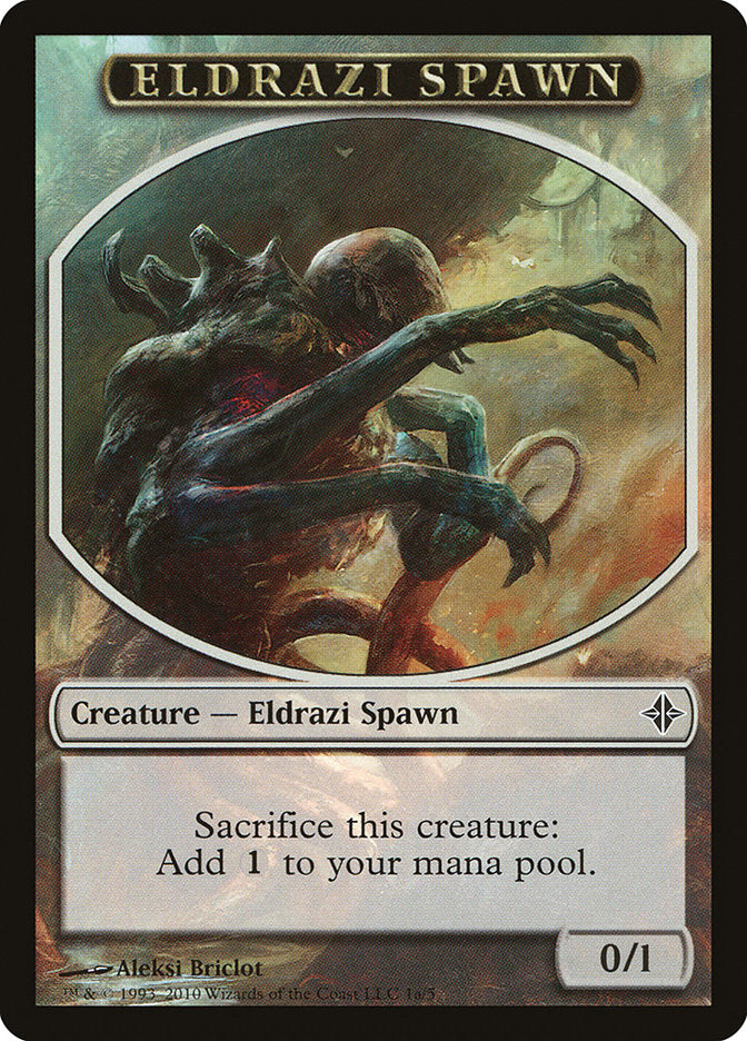 Eldrazi Spawn Token (1a/5) [Rise of the Eldrazi Tokens] | Golgari Games