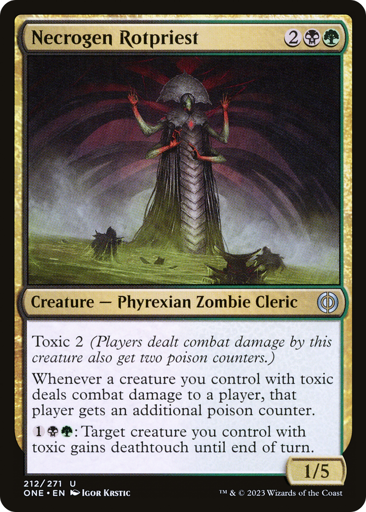 Necrogen Rotpriest [Phyrexia: All Will Be One] | Golgari Games