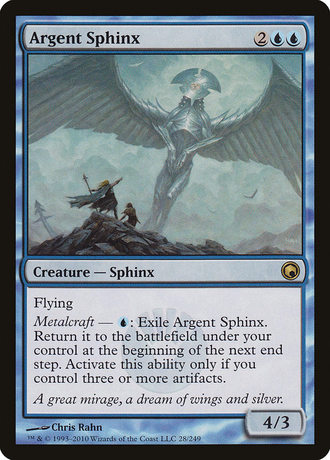 Argent Sphinx [Scars of Mirrodin] | Golgari Games