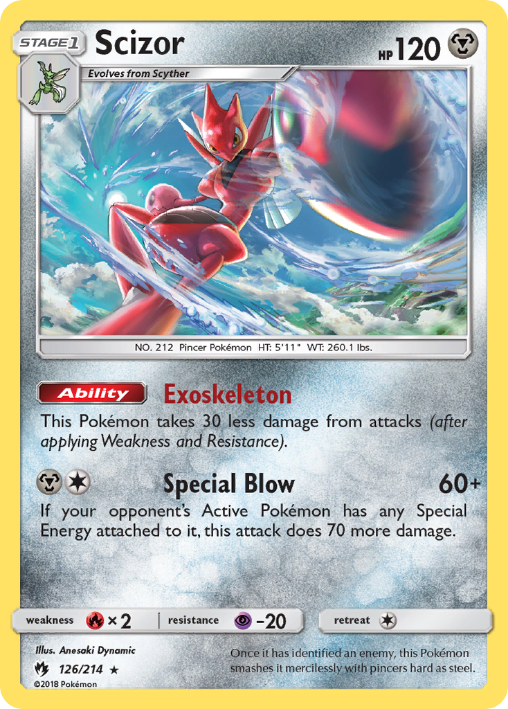 Scizor (126/214) [Sun & Moon: Lost Thunder] | Golgari Games