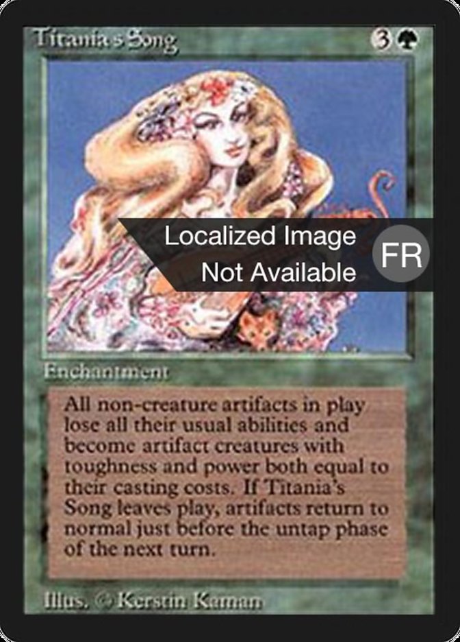 Titania's Song [Foreign Black Border] | Golgari Games