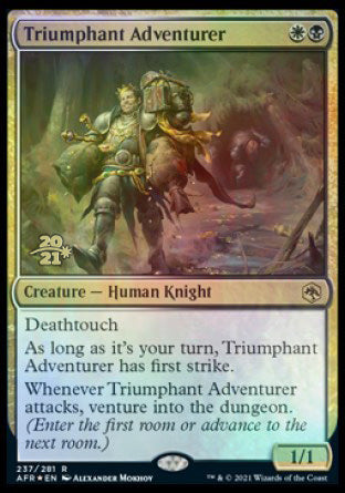 Triumphant Adventurer [Dungeons & Dragons: Adventures in the Forgotten Realms Prerelease Promos] | Golgari Games