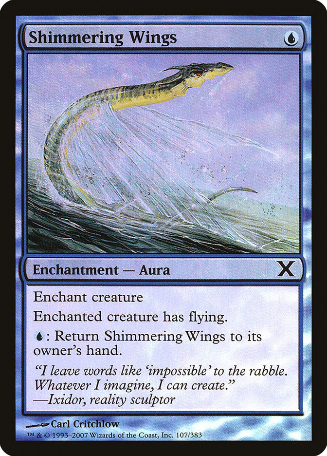 Shimmering Wings (Premium Foil) [Tenth Edition] | Local Legends