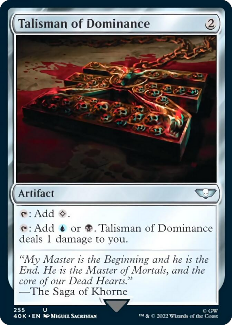 Talisman of Dominance (255) (Surge Foil) [Universes Beyond: Warhammer 40,000] | Golgari Games