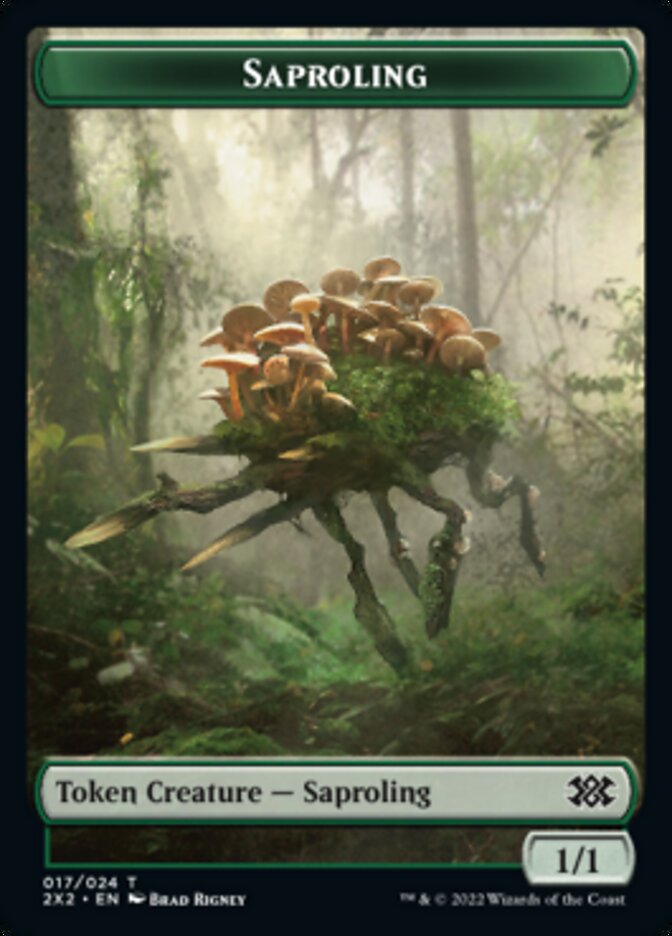 Saproling // Vampire Double-sided Token [Double Masters 2022 Tokens] | Golgari Games