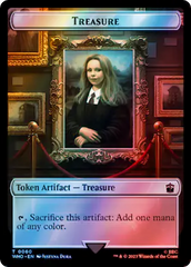 Warrior // Treasure (0060) Double-Sided Token (Surge Foil) [Doctor Who Tokens] | Golgari Games