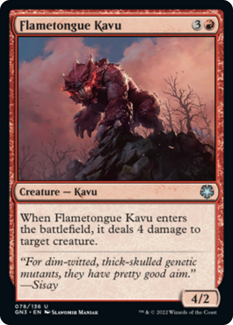 Flametongue Kavu [Game Night: Free-for-All] | Local Legends