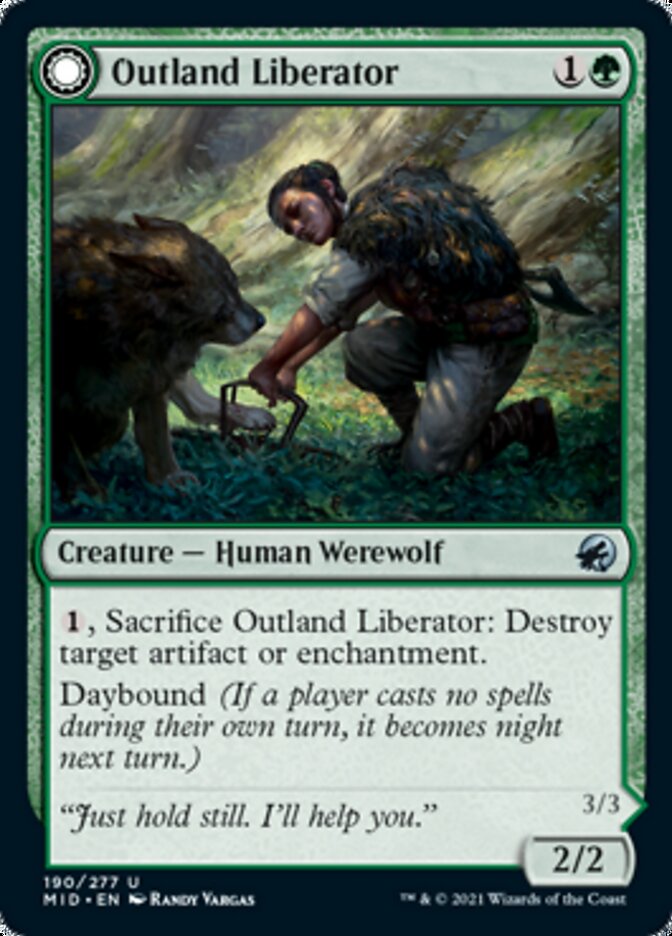 Outland Liberator // Frenzied Trapbreaker [Innistrad: Midnight Hunt] | Local Legends