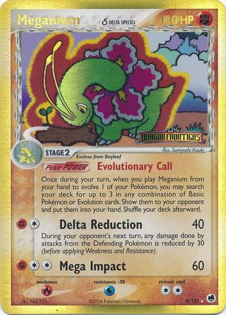 Meganium (4/101) (Delta Species) (Stamped) [EX: Dragon Frontiers] | Golgari Games