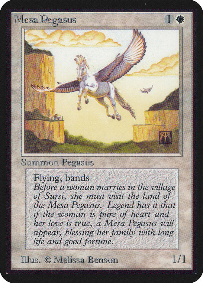 Mesa Pegasus [Alpha Edition] | Golgari Games