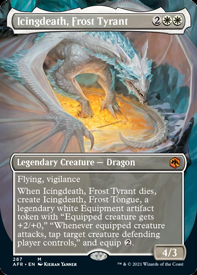 Icingdeath, Frost Tyrant (Borderless Alternate Art) [Dungeons & Dragons: Adventures in the Forgotten Realms] | Local Legends