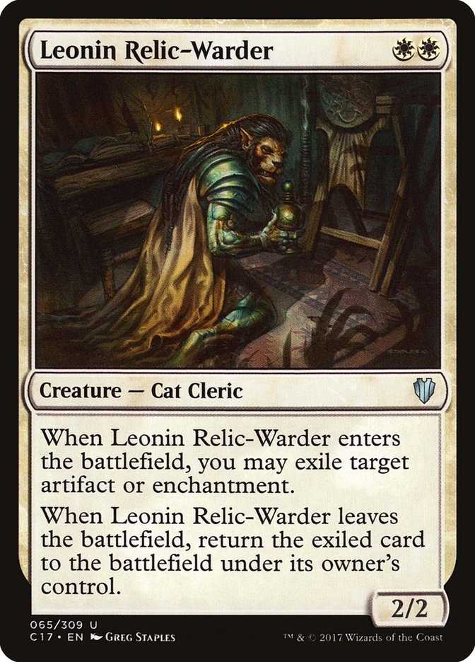 Leonin Relic-Warder [Commander 2017] | Golgari Games