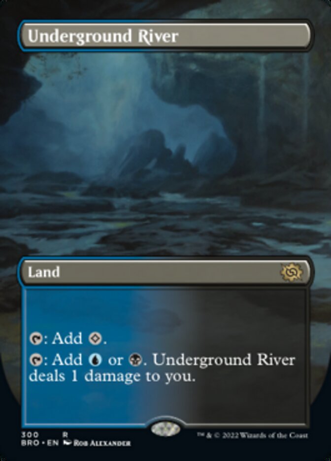 Underground River (Borderless Alternate Art) [The Brothers' War] | Local Legends