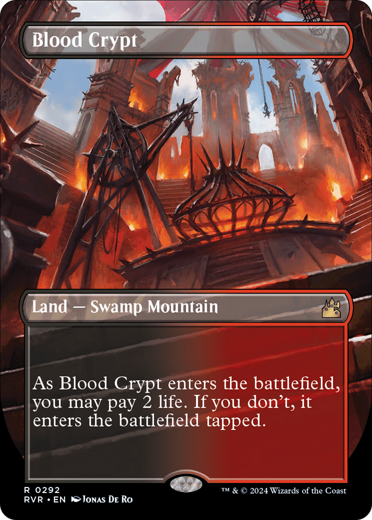 Blood Crypt (Borderless) [Ravnica Remastered] | Golgari Games