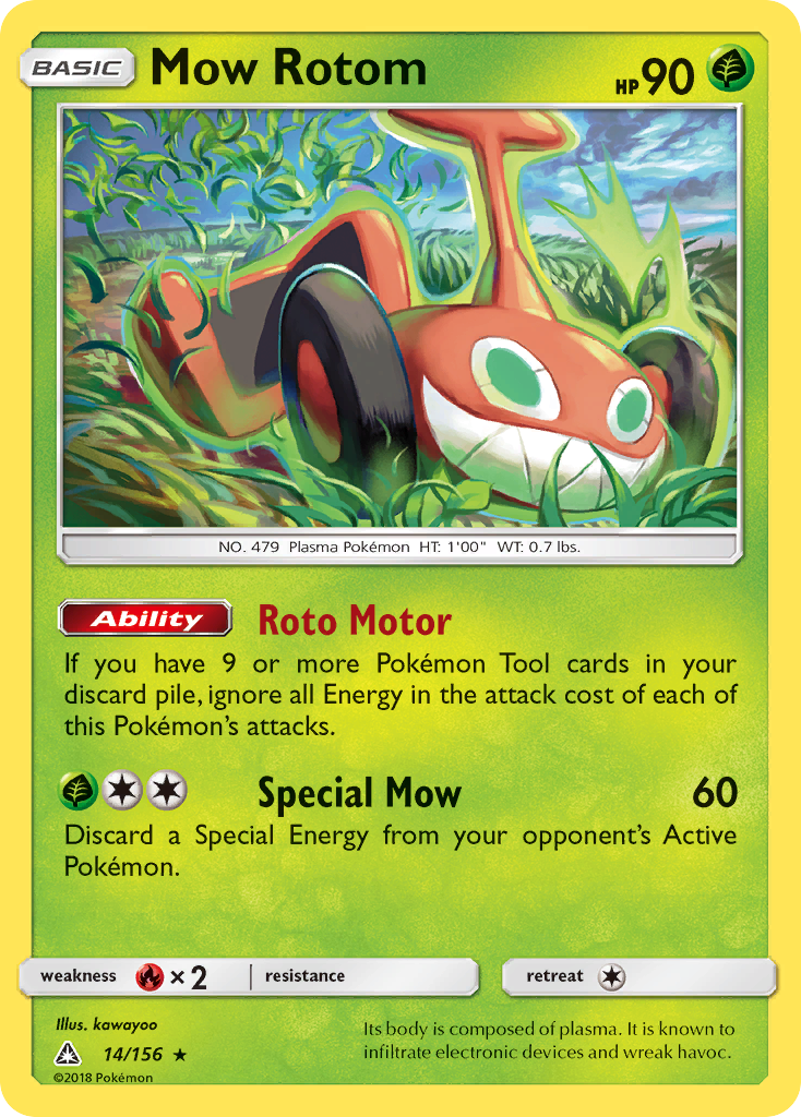 Mow Rotom (14/156) [Sun & Moon: Ultra Prism] | Golgari Games