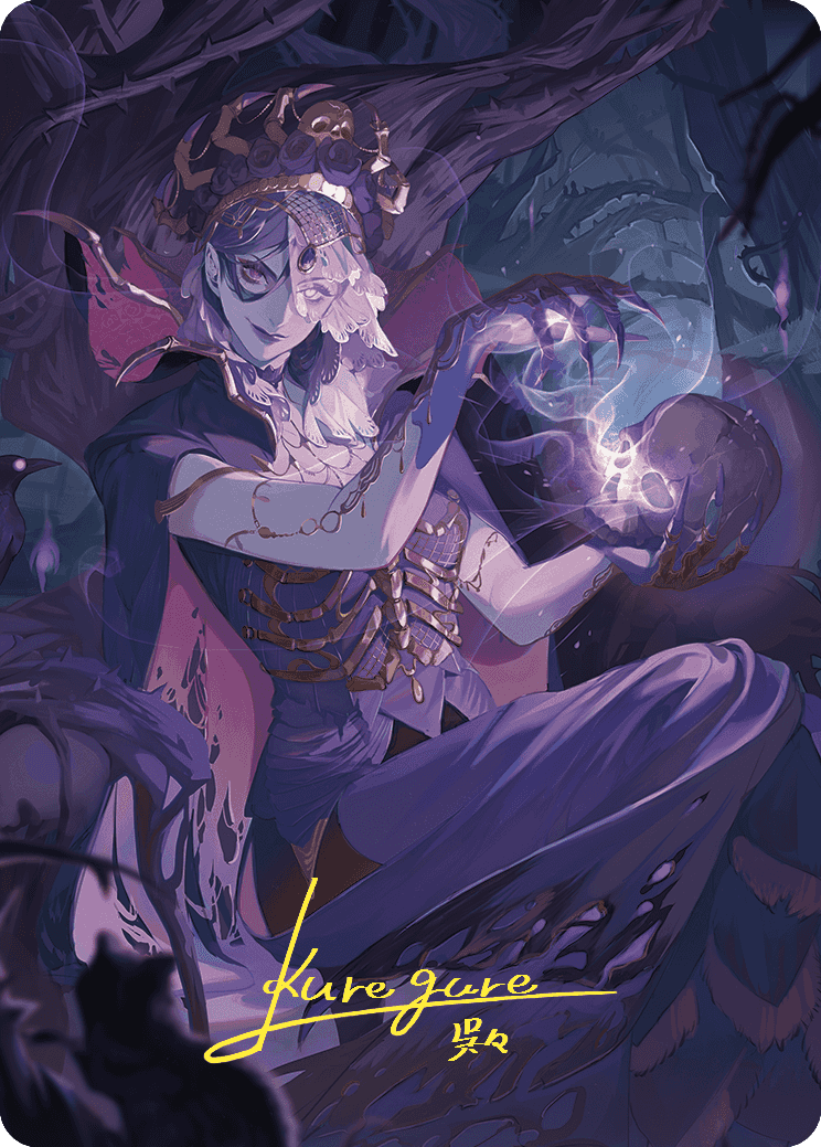 Necropotence Art Card (Gold-Stamped Signature) [Wilds of Eldraine Art Series] | Local Legends