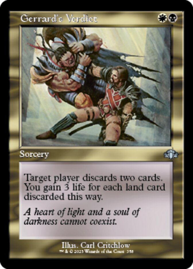 Gerrard's Verdict (Retro) [Dominaria Remastered] | Local Legends
