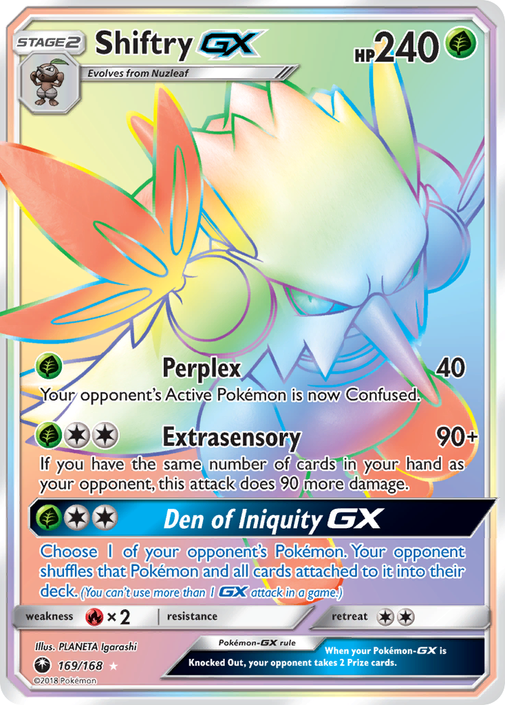 Shiftry GX (169/168) [Sun & Moon: Celestial Storm] | Golgari Games