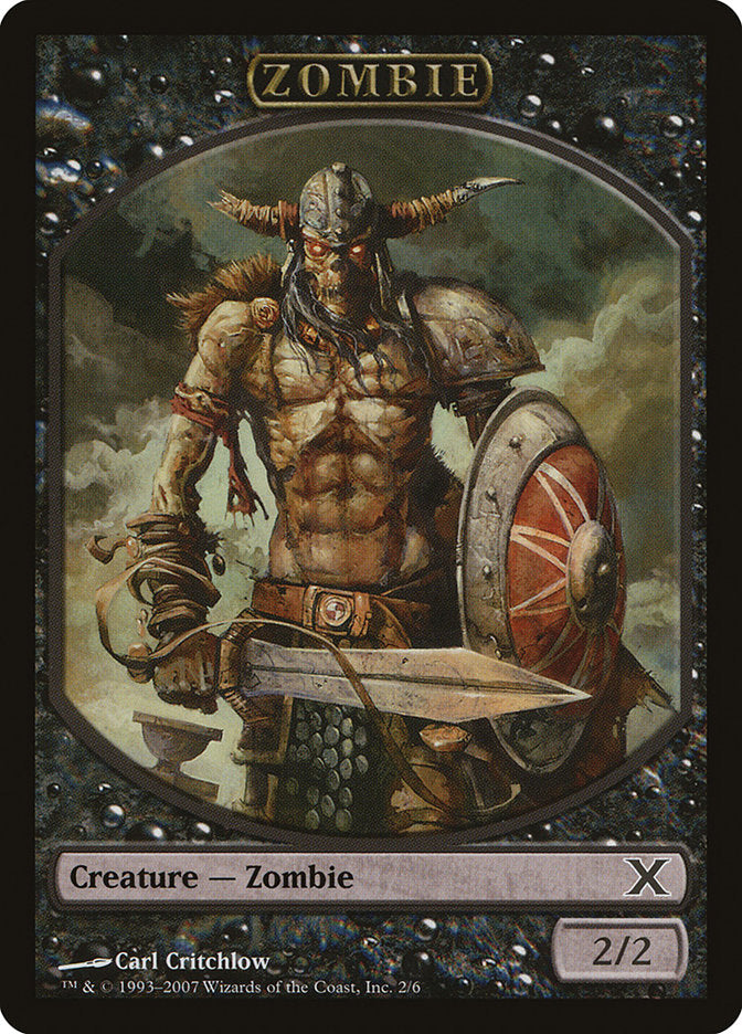 Zombie Token [Tenth Edition Tokens] | Golgari Games