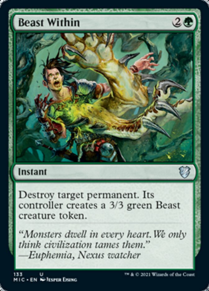 Beast Within [Innistrad: Midnight Hunt Commander] | Golgari Games