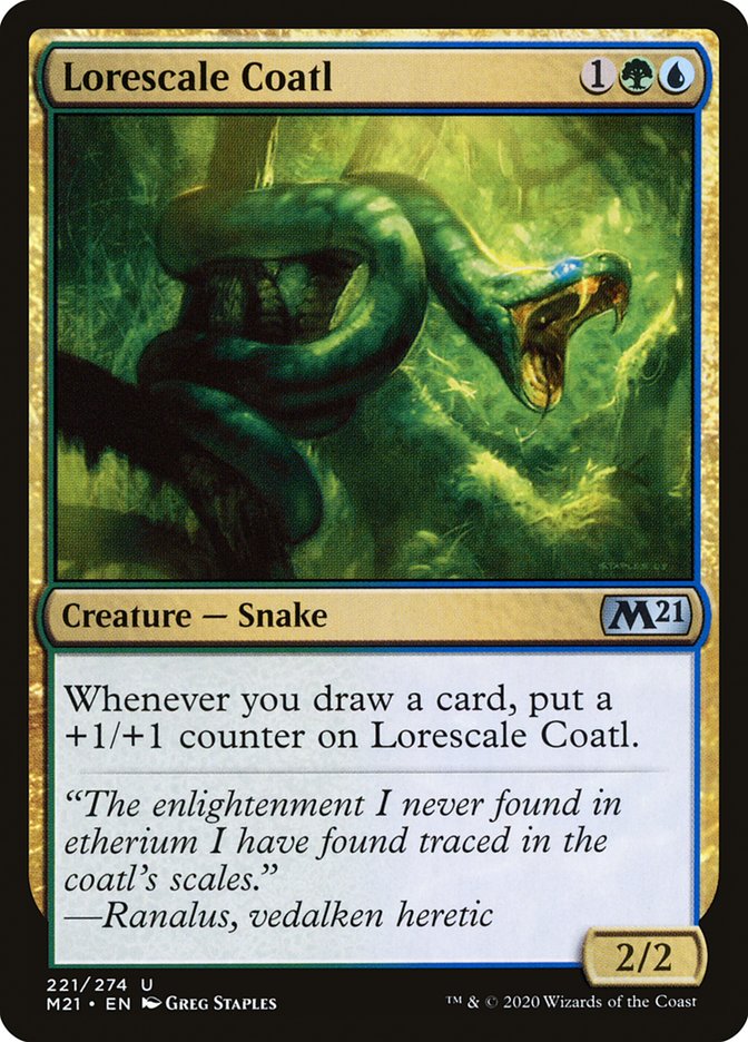 Lorescale Coatl [Core Set 2021] | Local Legends