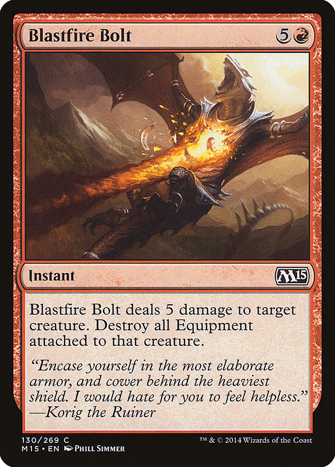 Blastfire Bolt [Magic 2015] | Golgari Games