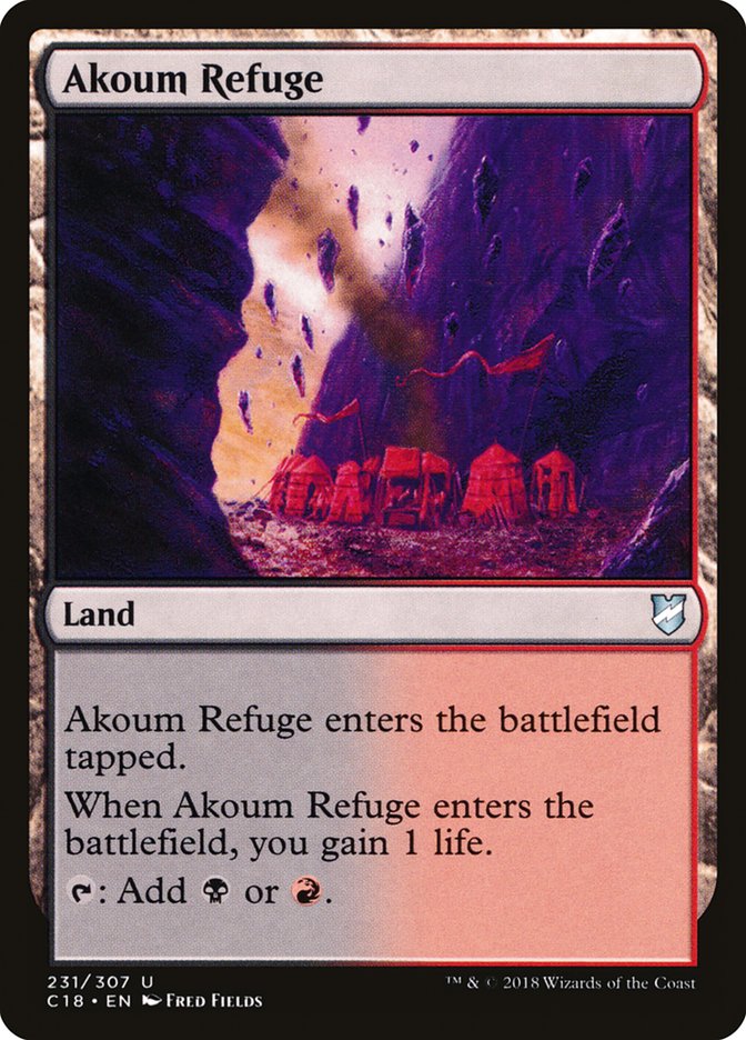 Akoum Refuge [Commander 2018] | Golgari Games