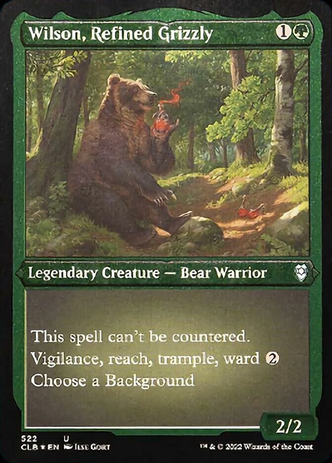 Wilson, Refined Grizzly (Foil Etched) [Commander Legends: Battle for Baldur's Gate] | Local Legends