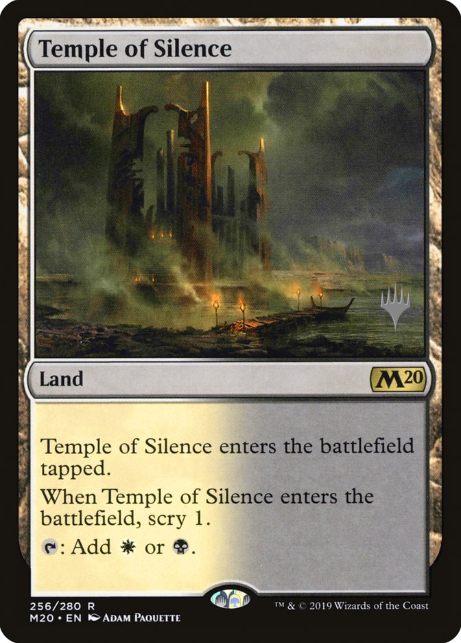 Temple of Silence (Promo Pack) [Core Set 2020 Promos] | Golgari Games