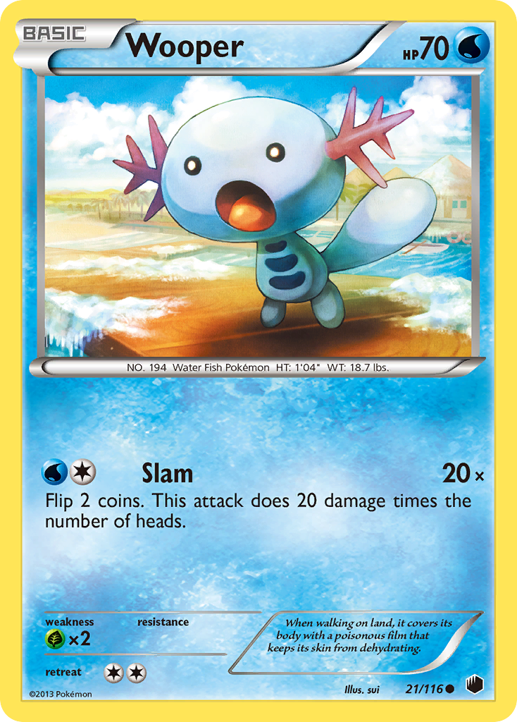 Wooper (21/116) [Black & White: Plasma Freeze] | Golgari Games