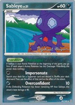 Sableye LV.31 (48/100) (Happy Luck - Mychael Bryan) [World Championships 2010] | Golgari Games